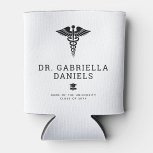 Custom Modern Medical School Doctor Graduation Can Cooler