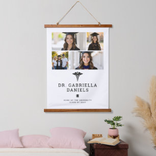 Custom Modern Medical School Doctor Graduation Hanging Tapestry