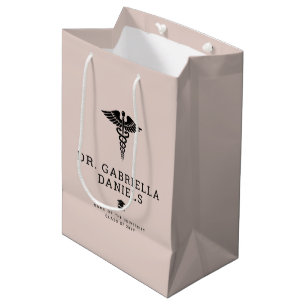 Custom Modern Medical School Doctor Graduation Medium Gift Bag