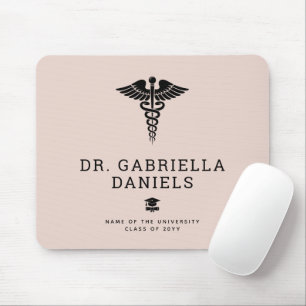 Custom Modern Medical School Doctor Graduation Mouse Mat