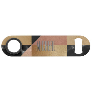 Custom Modern Metal and Marble Speed Bottle Opener