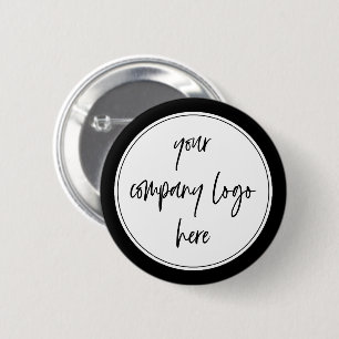 Custom Modern Minimalist Corporate Business Logo 6 Cm Round Badge