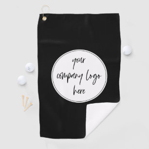 Custom Modern Minimalist Corporate Business Logo Golf Towel