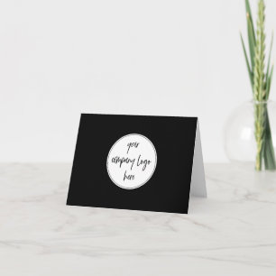 Custom Modern Minimalist Corporate Business Logo Thank You Card