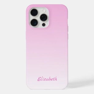 Custom Modern Minimalist Gradient Pink Ombre iPhone 15 Pro Max Case