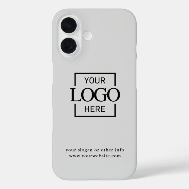 Custom Modern Minimalist Logo Business Branding Case-Mate iPhone Case (Back)