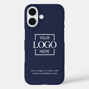 Custom Modern Minimalist Logo Business Branding iPhone 16 Case
