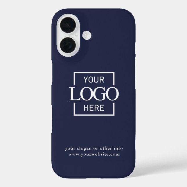 Custom Modern Minimalist Logo Business Branding Case-Mate iPhone Case (Back)