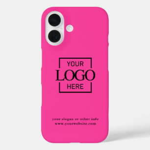 Custom Modern Minimalist Logo Business Branding iPhone 16 Case