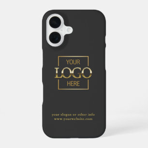 Custom Modern Minimalist Logo Business Branding iPhone 16 Case