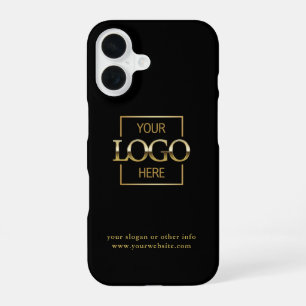 Custom Modern Minimalist Logo Business Branding iPhone 16 Case