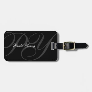 Custom Modern Monogram 2 Luggage Tag