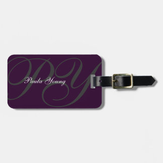 Custom Modern Monogram 2a Luggage Tag