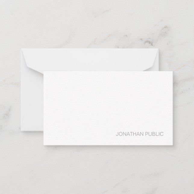 Custom Modern Monogram Elegant Minimalist Template (Front)