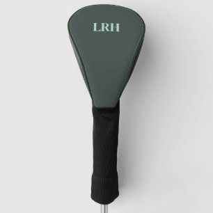 Custom Modern Monogram Sports Initial  Golf Head Cover