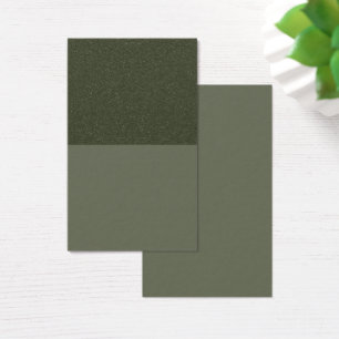 Custom Modern Moss Green Two-Tone Profile Card