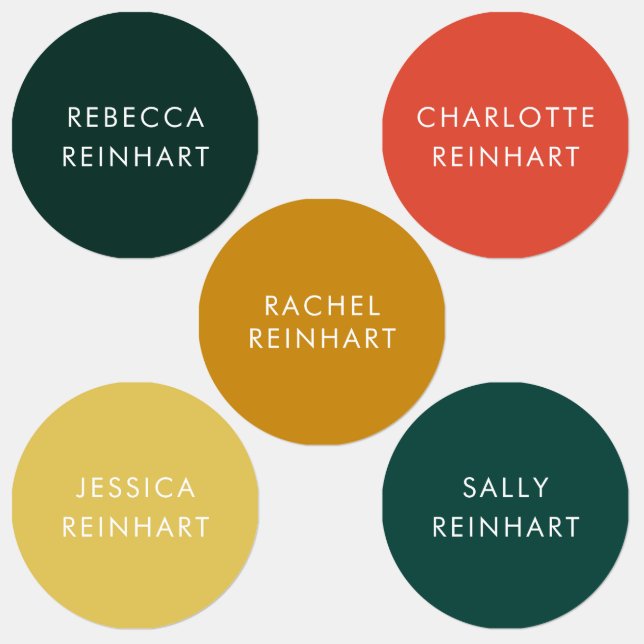 Custom Modern Name Colourful Clothing (Group)