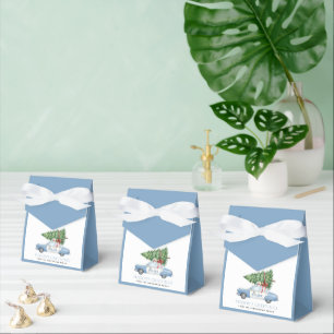 Custom Modern Police Officer Christmas Tree Car Favour Box