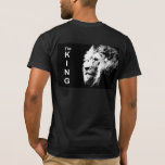 Custom Modern Pop Art Lion Head Elegant Men's T-Shirt<br><div class="desc">Custom Modern Pop Art Lion Head Elegant Trendy Men's Template Add Image Logo Photo Bella Canvas Basic Black T-Shirt.</div>