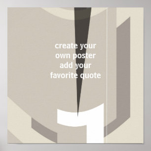 custom modern poster add your own quote