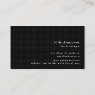 Custom Modern Professional Black Geometric Pattern Business Card