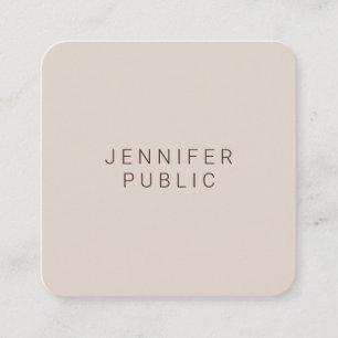 Custom Modern Professional Elegant Colours Templat Square Business Card