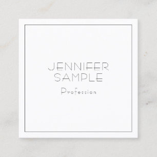Custom Modern Professional Elegant Luxury Template Square Business Card