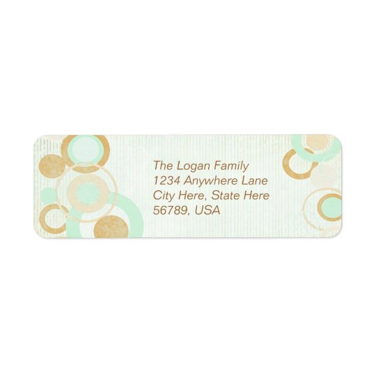 Custom Modern Return Address Labels