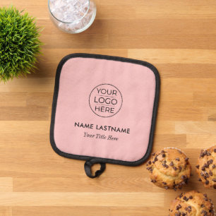 Custom Modern Round Business Logo Pot Holder