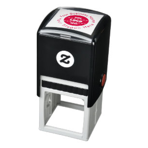 Custom Modern Round Business Logo Promotional Self-inking Stamp