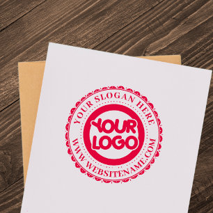 Custom Modern Round Business Logo Self-inking Stamp