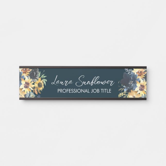 Custom Modern Rustic Creative Office Door Sign (Front)