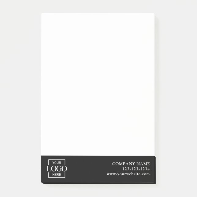 Custom Modern Simple Business Logo Professional  Post-it Notes (Front)