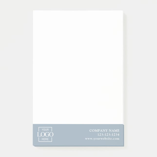 Custom Modern Simple Business Logo Professional  Post-it Notes (Front)