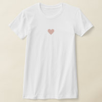 Custom Modern Simple Pink Heart