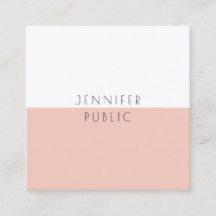 Custom Modern Simple Professional Elegant Square Business Card