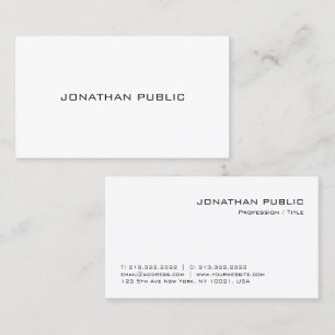 Custom Modern Simple Template Semi-Gloss Cute Business Card