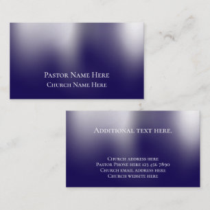Custom Modern Stylish Christian Church Pastor  Business Card
