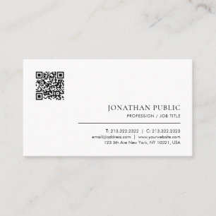 Custom Modern Template Professional Elegant Simple Business Card