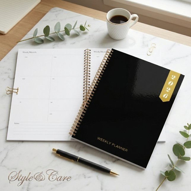 Custom Modern Text Stylish WEEKLY PLANNER (Custom Modern Text Stylish WEEKLY PLANNER)