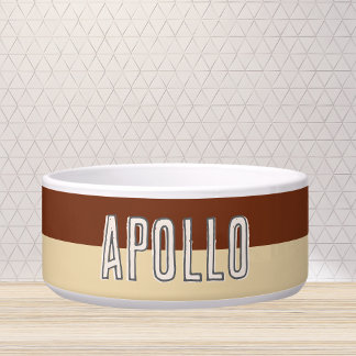 Custom Modern Two Tone Pet Name