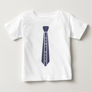 Custom modern vintage necktie name template baby T-Shirt
