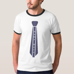 Custom modern vintage necktie name template T-Shir T-Shirt