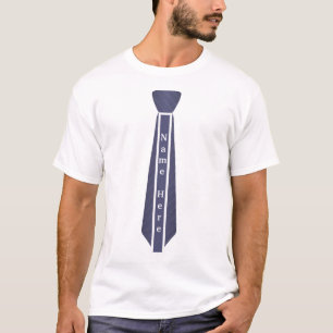 Custom modern vintage necktie name template T-Shirt