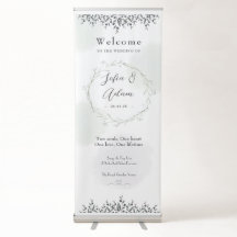 Custom Modern Wedding Welcome Banner
