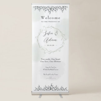 Custom Modern Wedding Welcome Banner