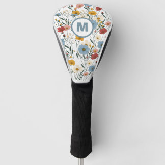 Custom Modern Wildflower Best Gifts for Golf Lover Golf Head Cover