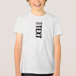 Custom Modern Youth Boys Tri Blend White Fleck Tri-Blend Shirt<br><div class="desc">Custom Add Your Text Here Template Youth Fashion / Clothing / Tops & T-Shirts / Kids Youth Boys T-Shirts Online Shop / Youth White Fleck Bella Canvas Tri-blend T-Shirt.</div>