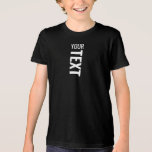 Custom Modern Youth Kids Boys Girls Unisex Black<br><div class="desc">Custom Add Your Text Here Template Youth Fashion / Clothing / Tops & T-Shirts / Kids Youth Kids Boys Girls Unisex T-Shirts Online Shop / Youth Black Fleck Bella Canvas Tri-blend T-Shirt.</div>