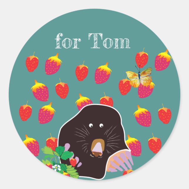 Custom Mole Kids Celebration Sticker (Front)